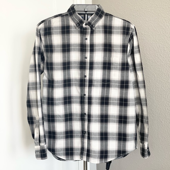 Old Navy Other - 🖤 Old Navy Regular Fit Built In Flex Plaid Everyday Shirt M